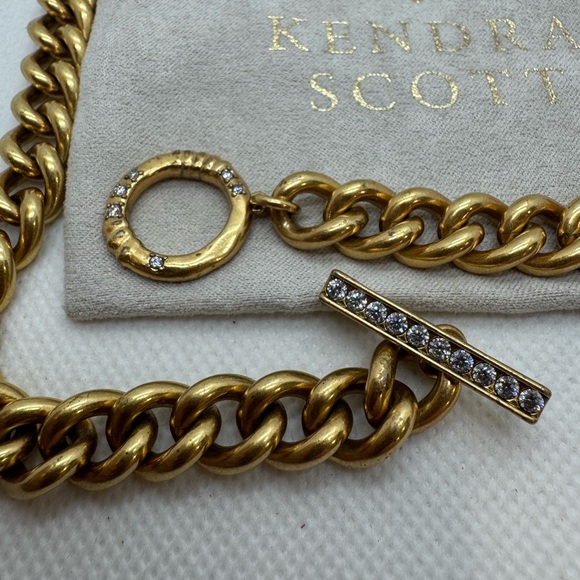 Kendra Scott Whitley Chain Necklace Vintage Gold - Picture 3 of 6